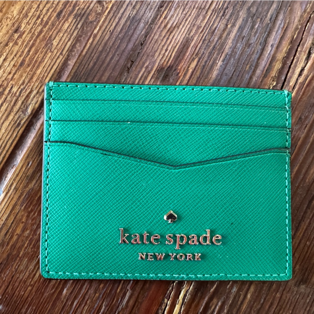 Kate Spade New York Green Card Holder NWOT